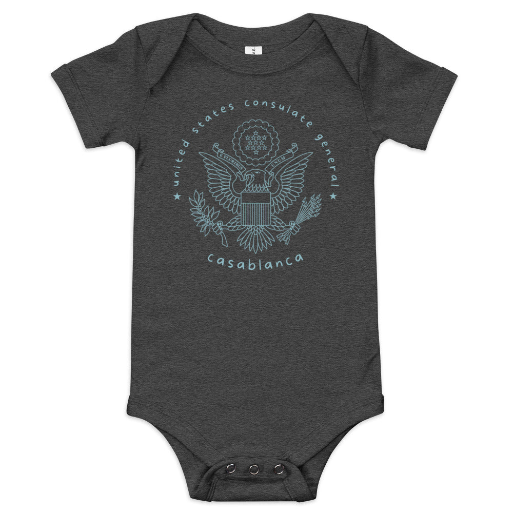 Baby Short Sleeve Onesie: Casablanca