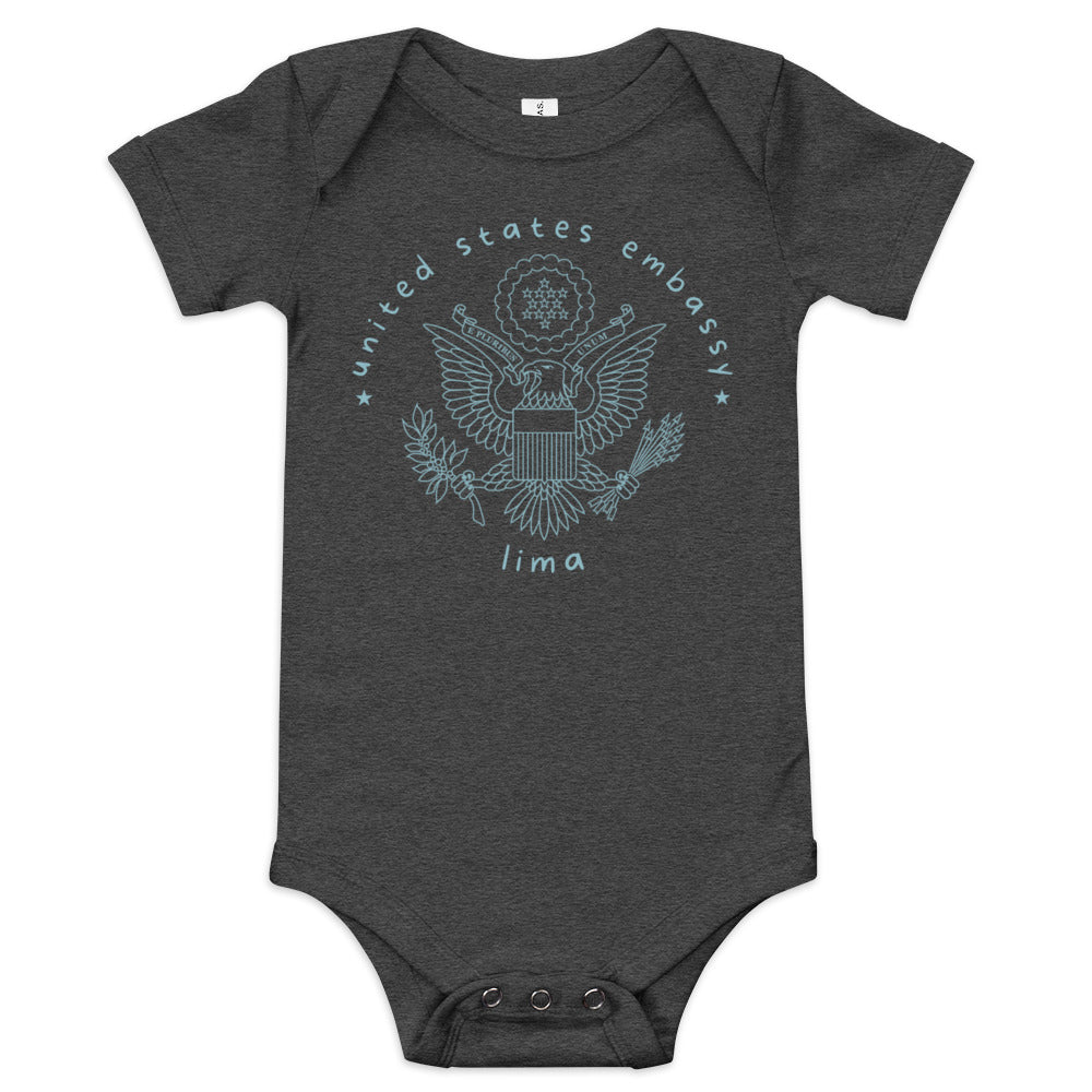 Baby Short Sleeve Onesie: Lima