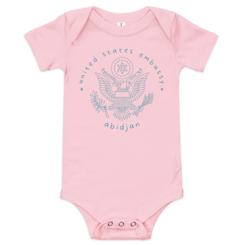 Baby Short Sleeve Onesie: Abidjan