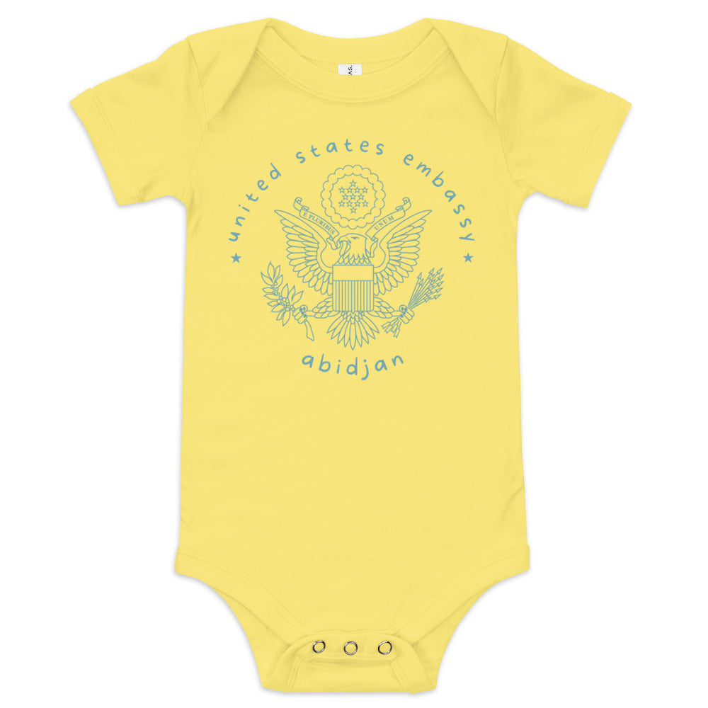 Baby Short Sleeve Onesie: Abidjan