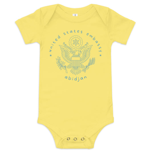 Baby Short Sleeve Onesie: Abidjan