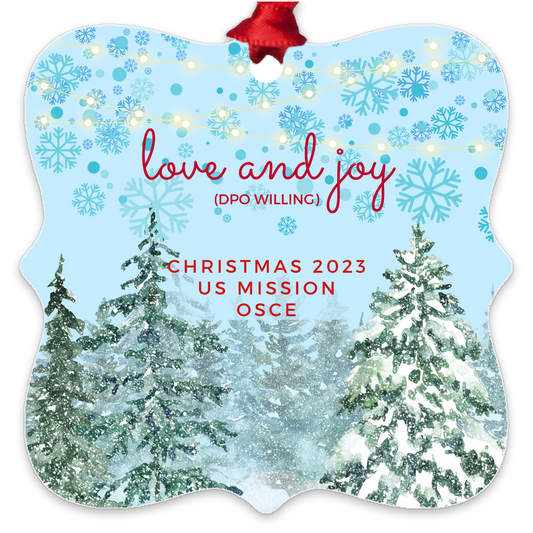 Metal Ornament for Those Who Know About DPO and Santa: OSCE