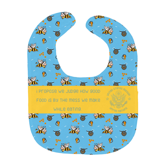 Heavy Duty Baby Bib for Enthusiastic Eaters:  United Nations