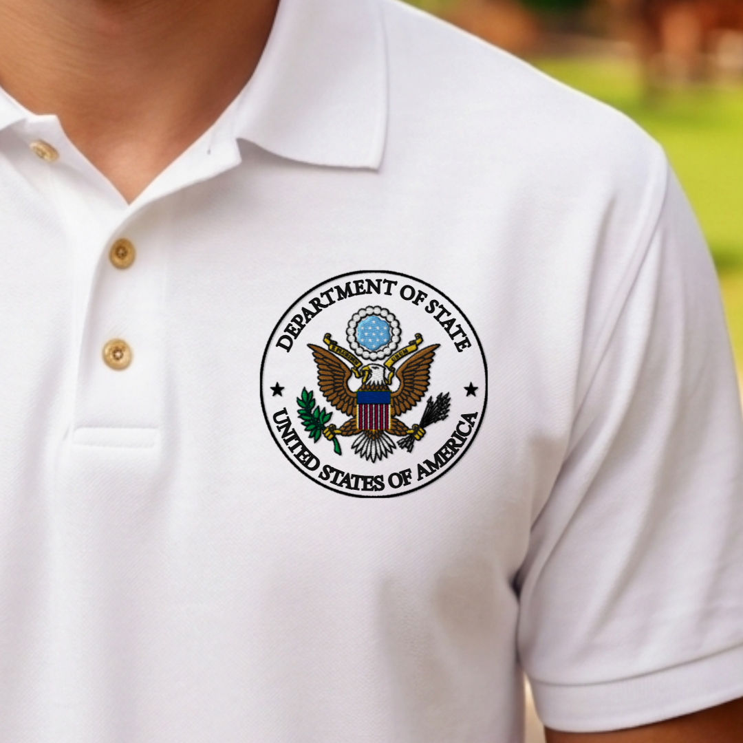 Based Polo With Color Embroidery