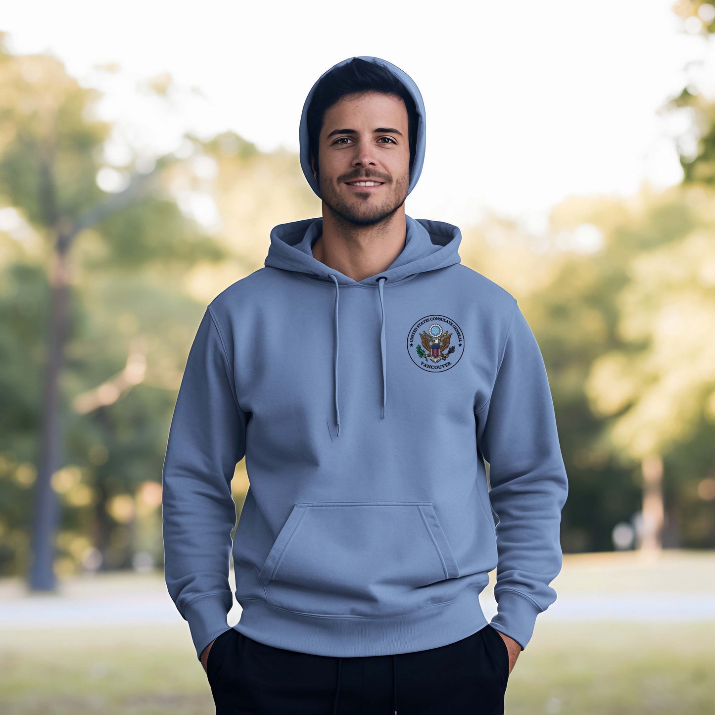 Embroidered Hoodie, Color Seal: Vancouver