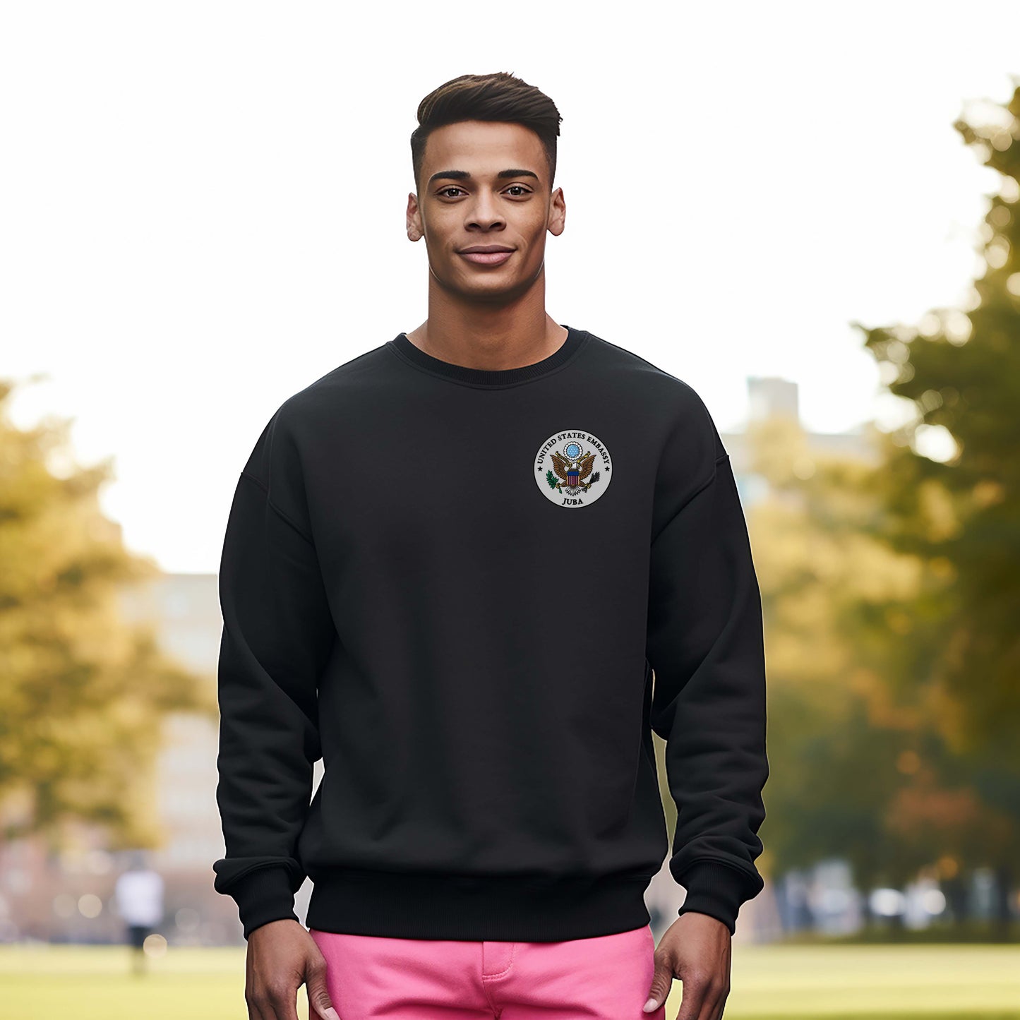 Embroidered Sweatshirt, Color Seal: Juba