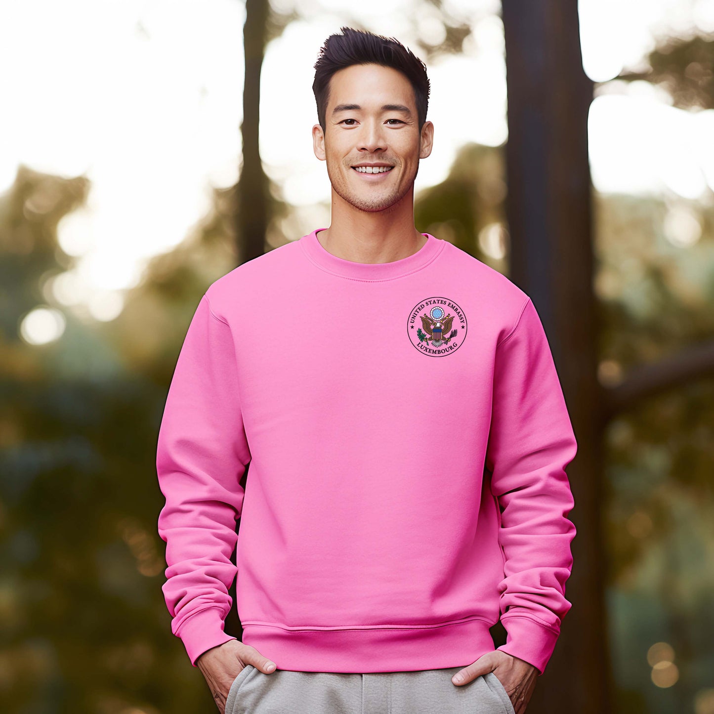 Embroidered Sweatshirt, Color Seal: Luxembourg