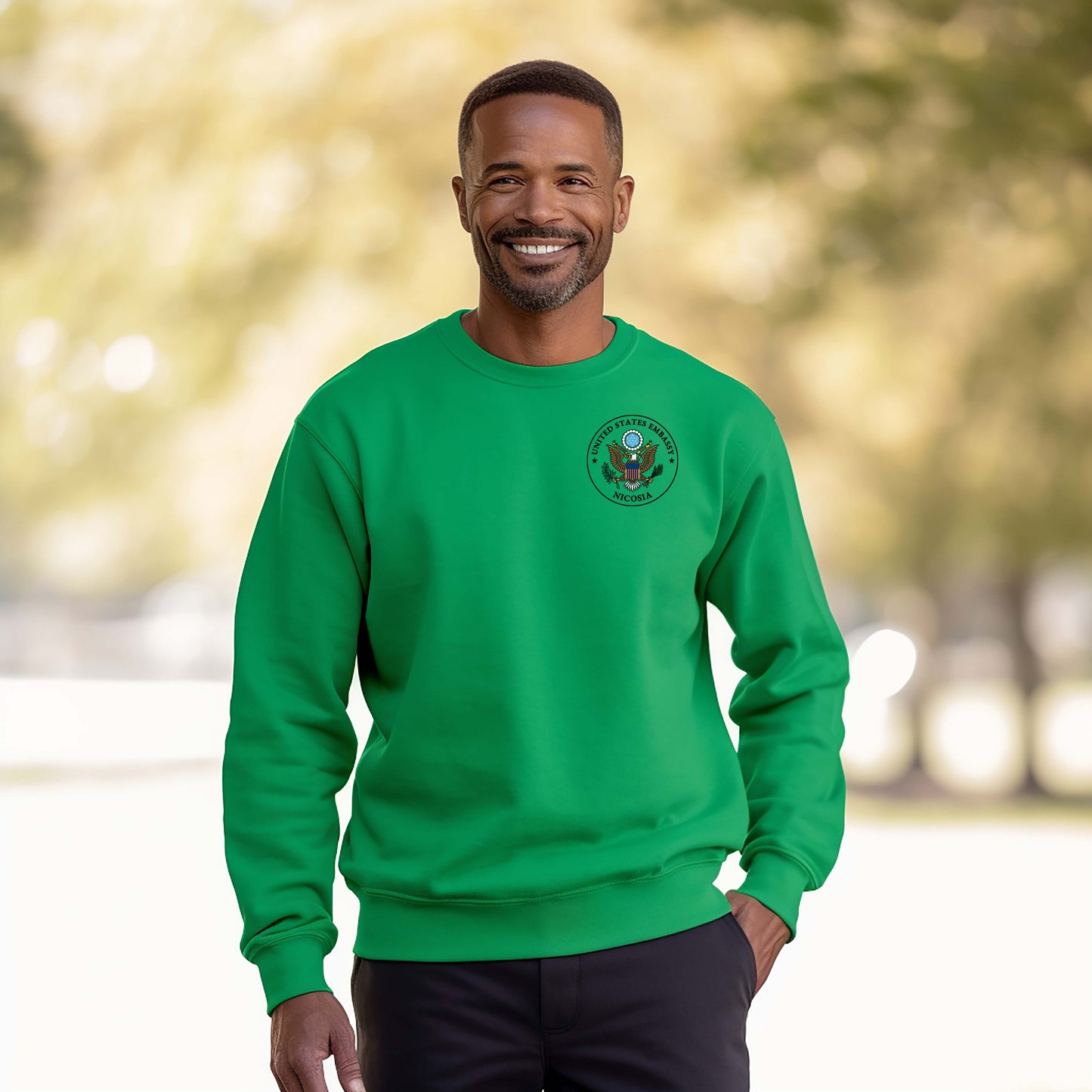 Embroidered Sweatshirt, Color Seal: Nicosia
