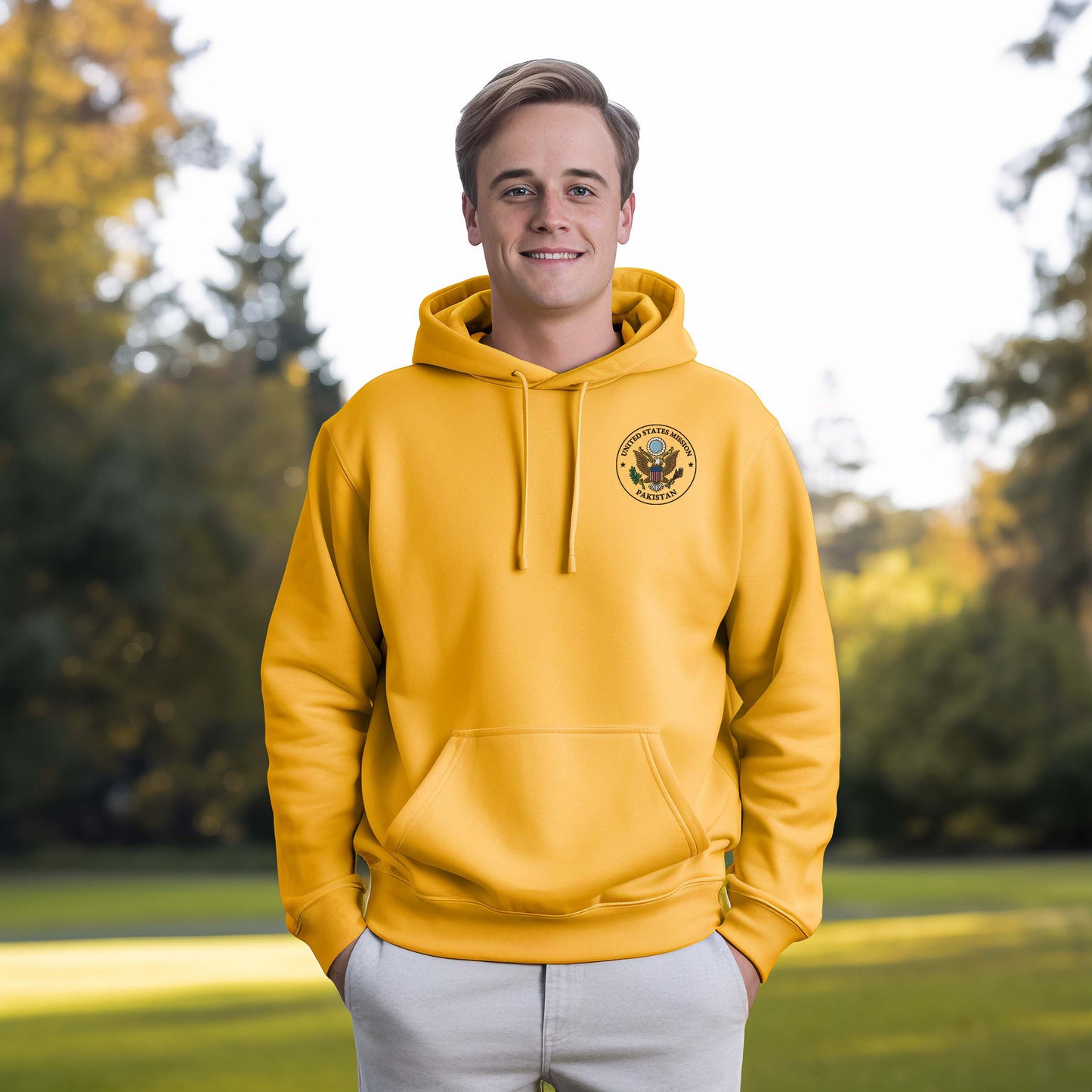 Embroidered Hoodie, Color Seal: Pakistan