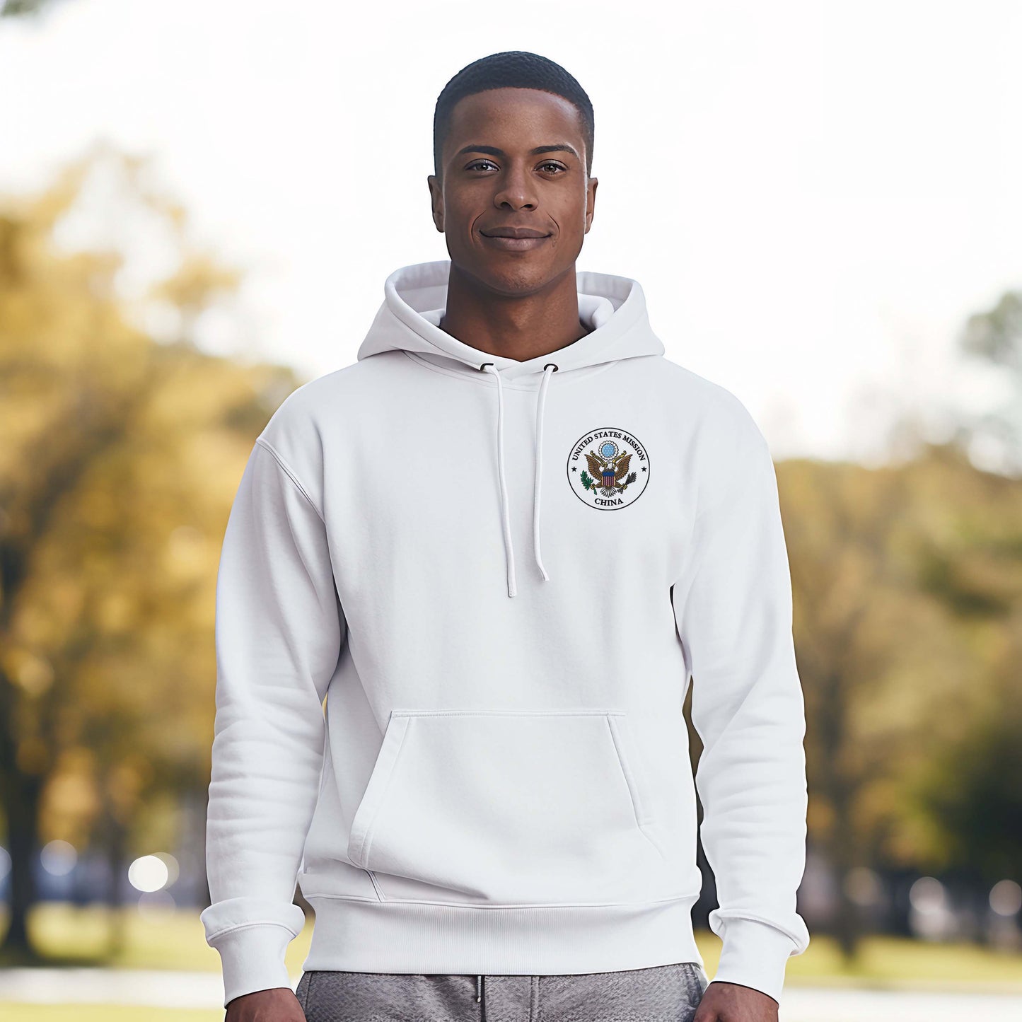 Embroidered Hoodie, Color Seal: China