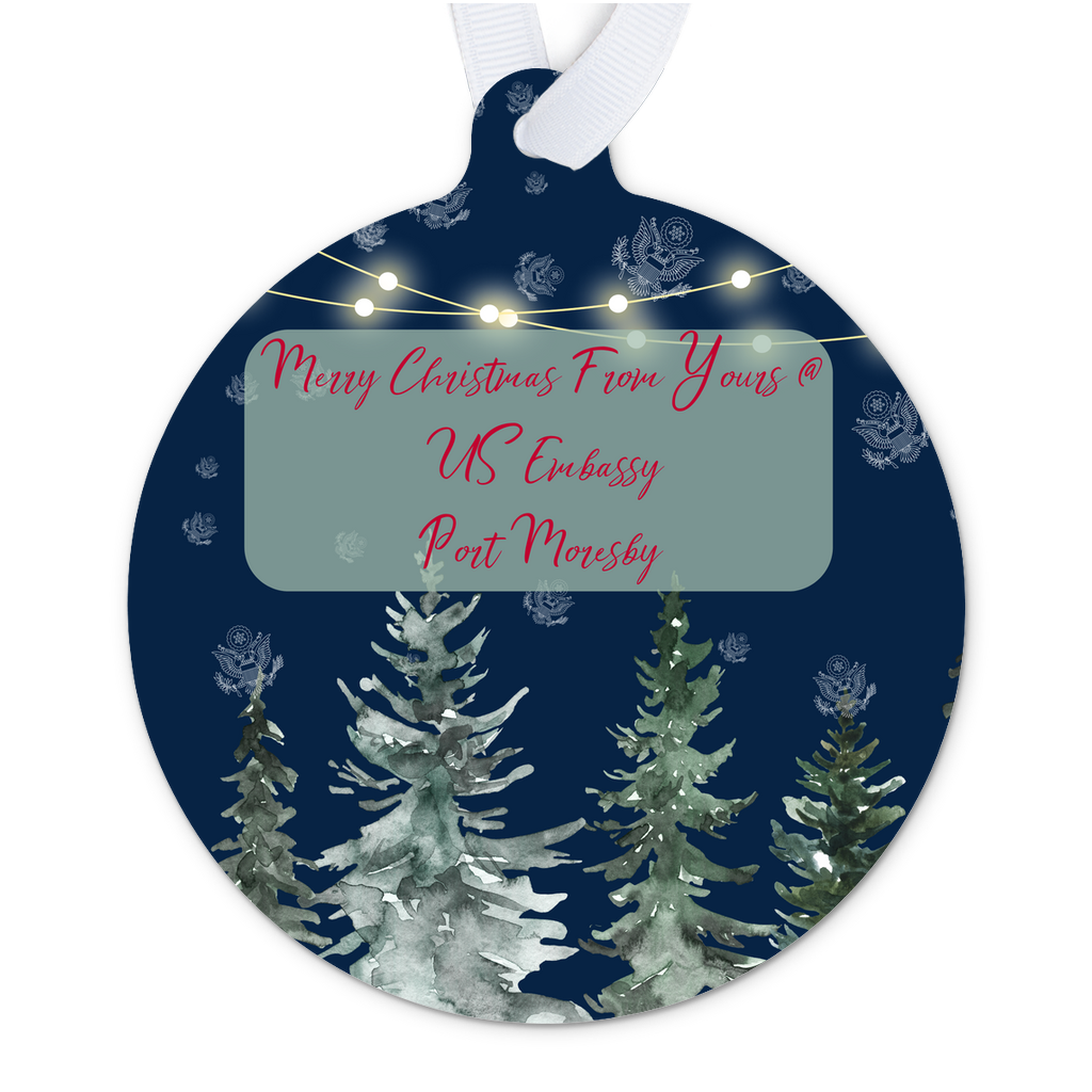 Merry Christmas Keepsake Ornament: Port Moresby