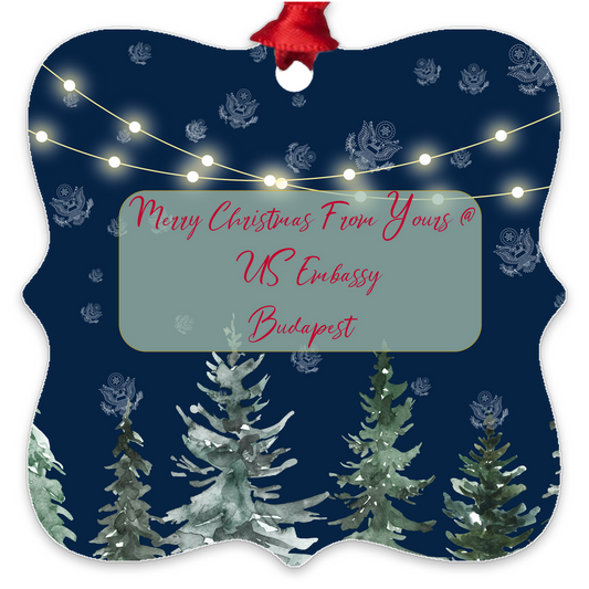 Merry Christmas Keepsake Ornament: Hungary