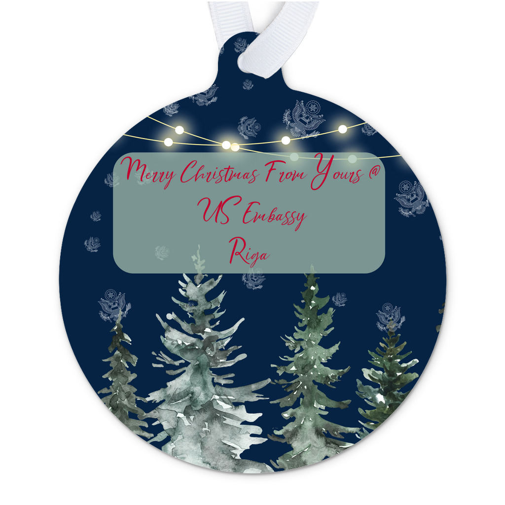 Merry Christmas Keepsake Ornament: Riga
