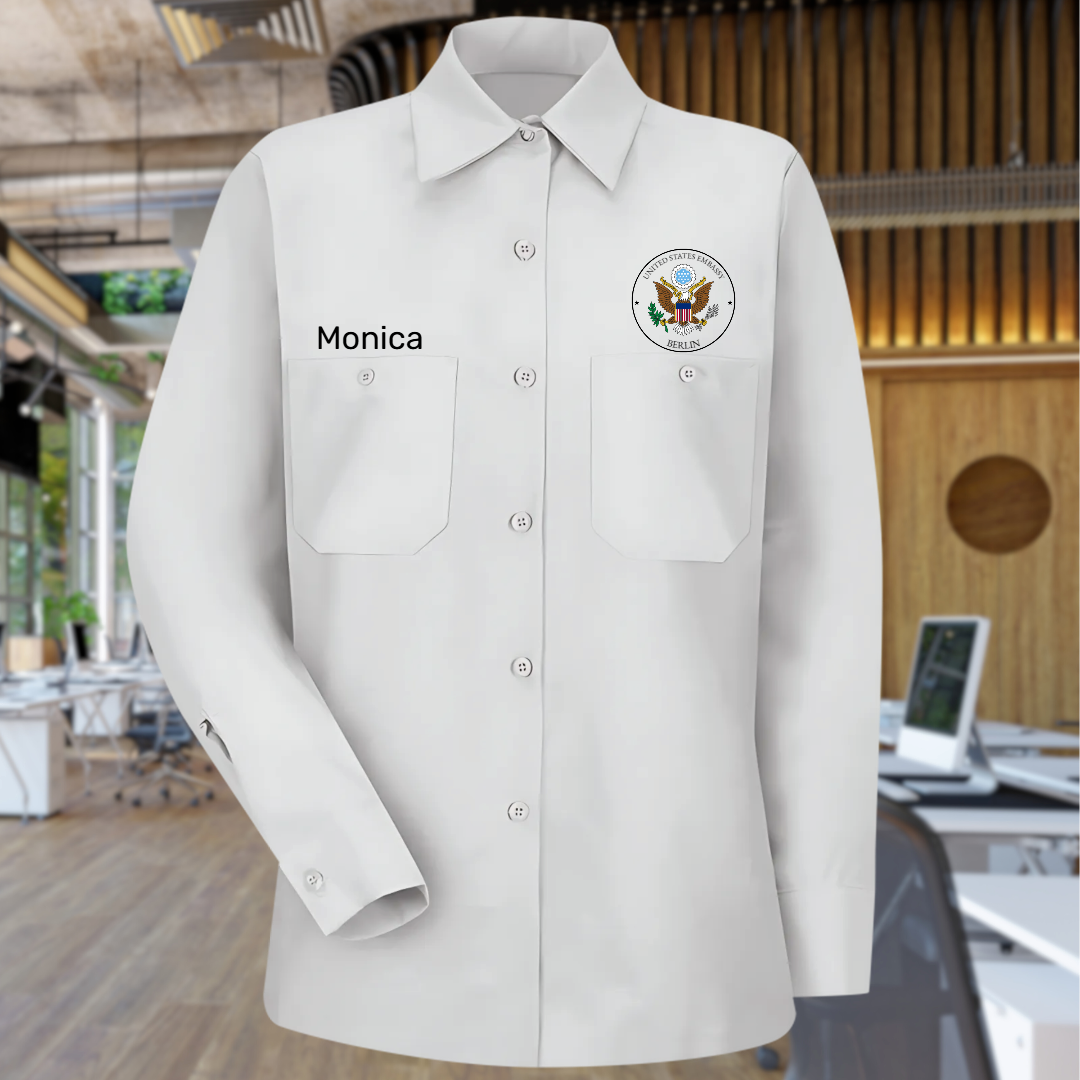 Women's Long Sleeve Uniform Shirt, Classic Post Seal: Global