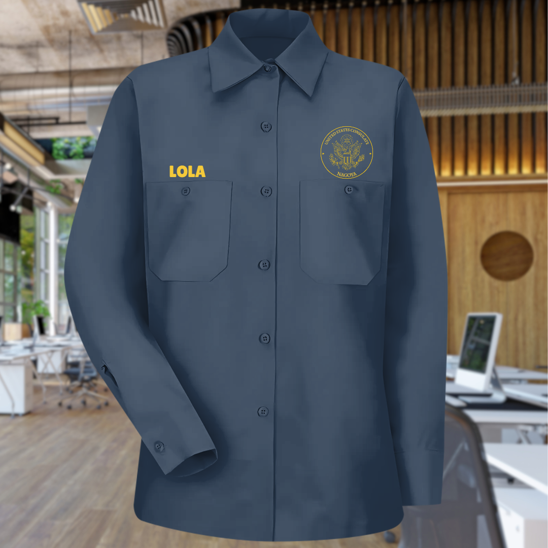 Women's Long Sleeve Uniform Shirt, Classic Post Seal: Global