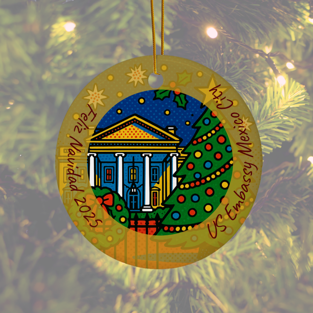 Ceramic Christmas Ornament: Global