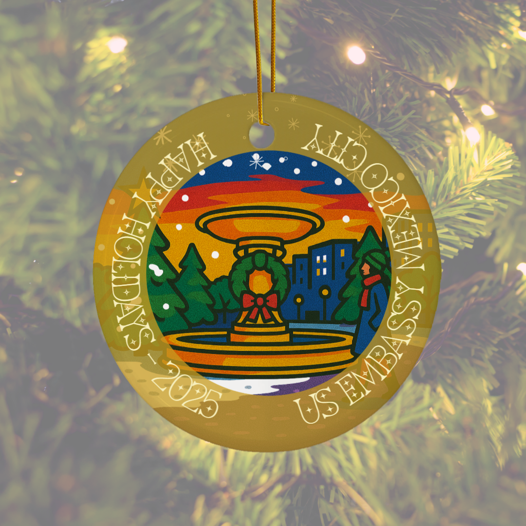 Ceramic Christmas Ornament: Global