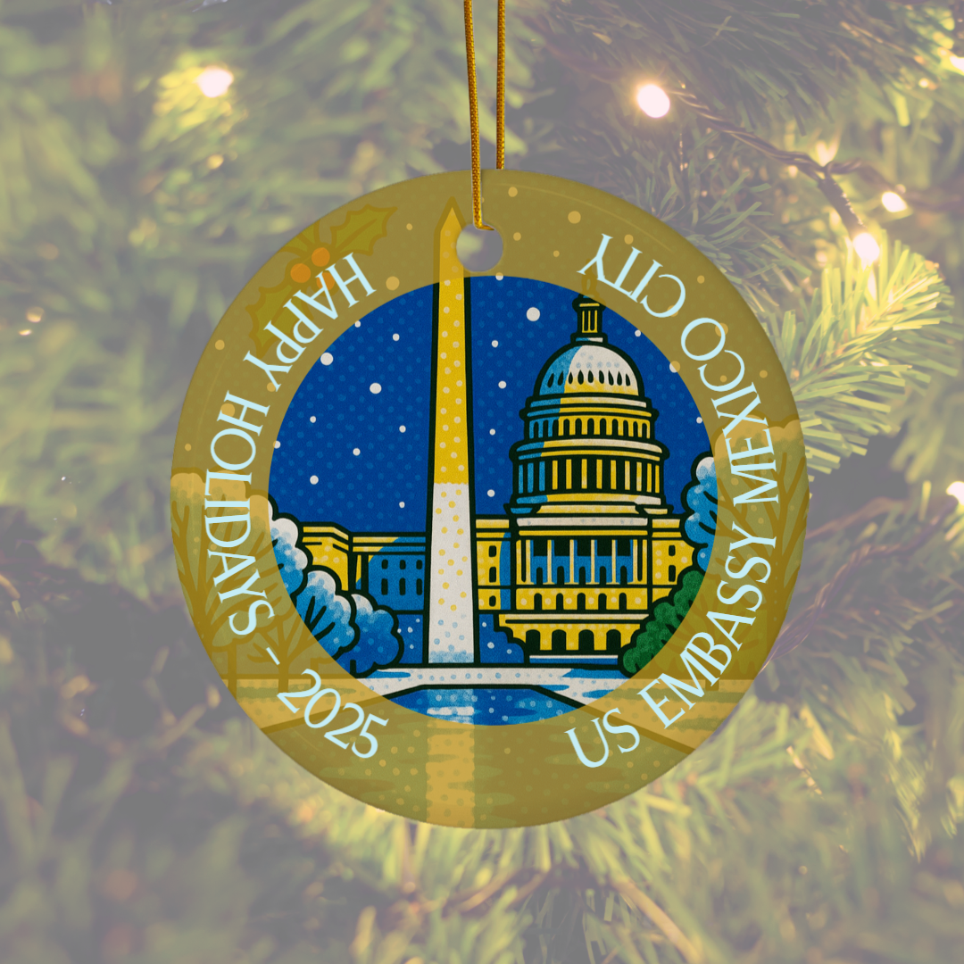 Ceramic Christmas Ornament: Global