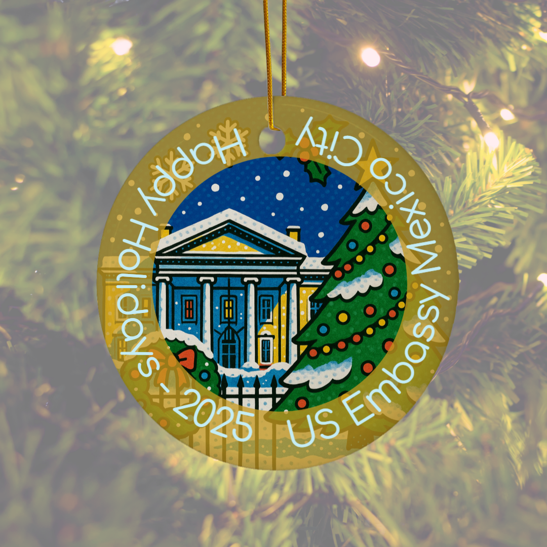 Ceramic Christmas Ornament: Global