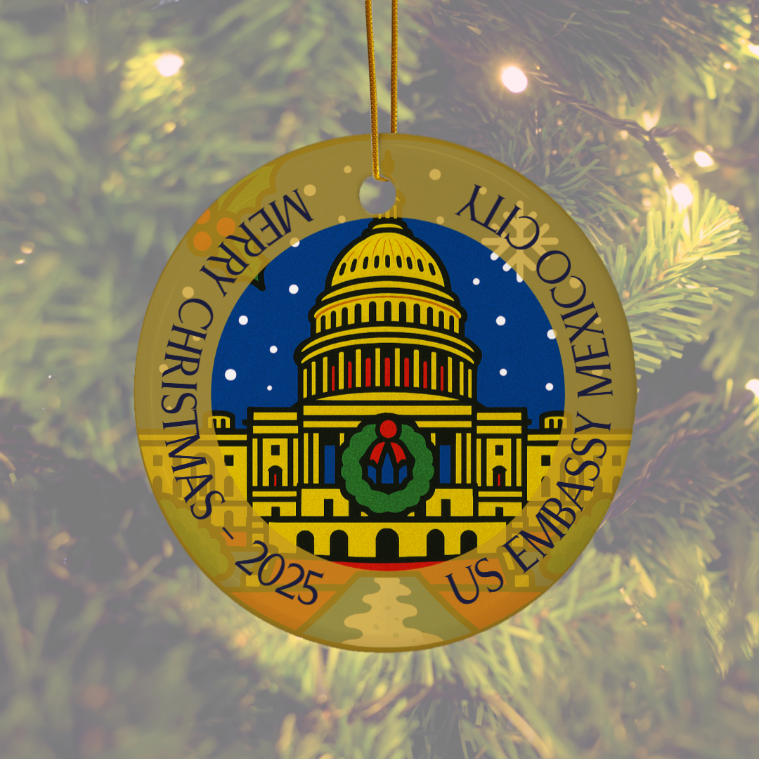 Ceramic Christmas Ornament: Global