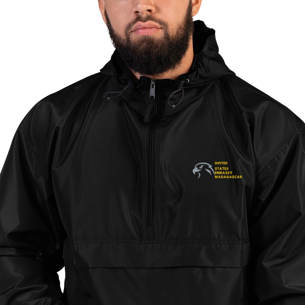 Champion Brand Embroidered Packable Jacket: Madagascar And Comoros