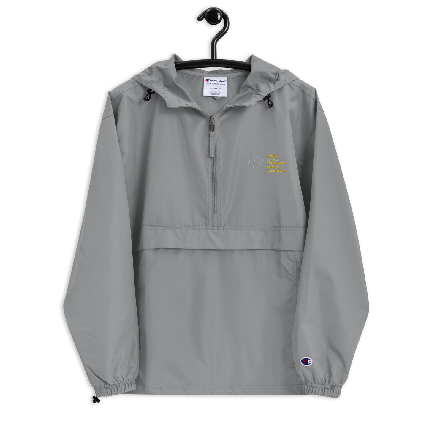 Champion Brand Embroidered Packable Jacket: Cape Town