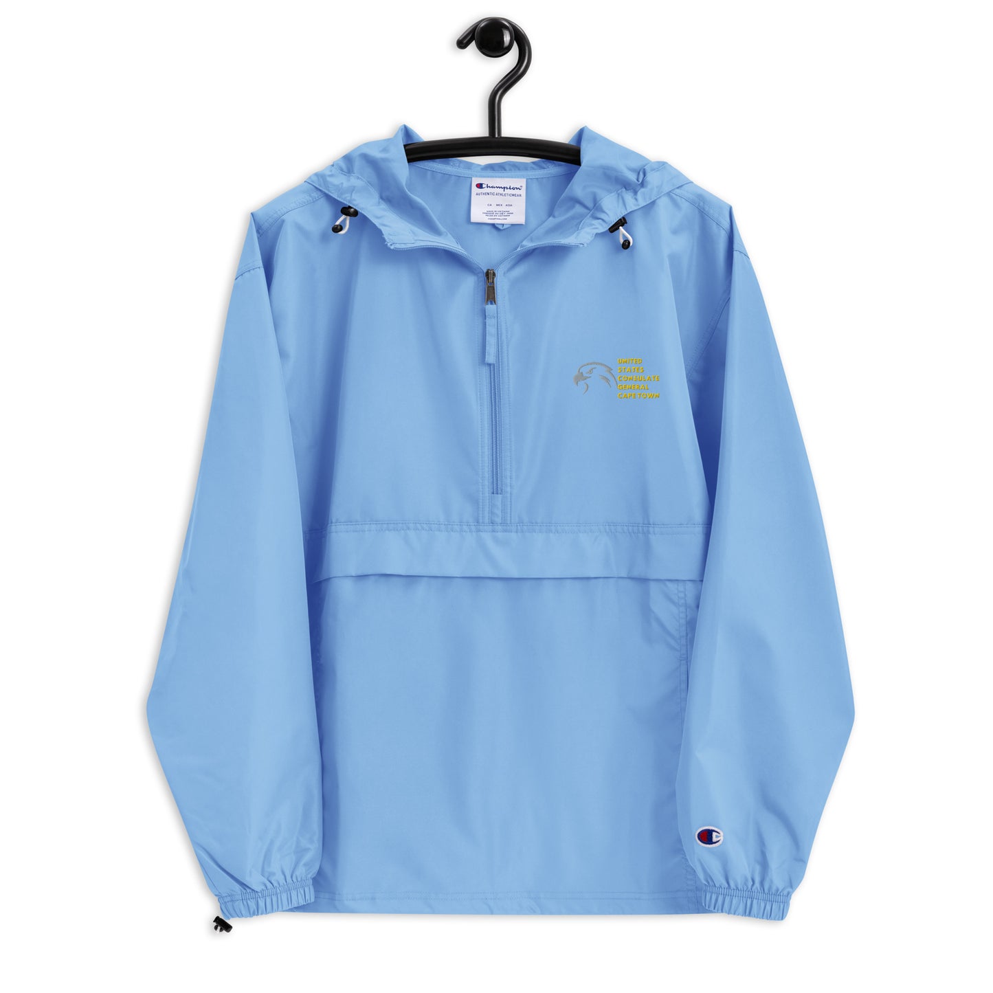 Champion Brand Embroidered Packable Jacket: Cape Town