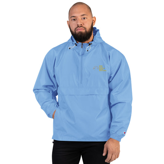 Champion Brand Embroidered Packable Jacket:  Nuevo Laredo