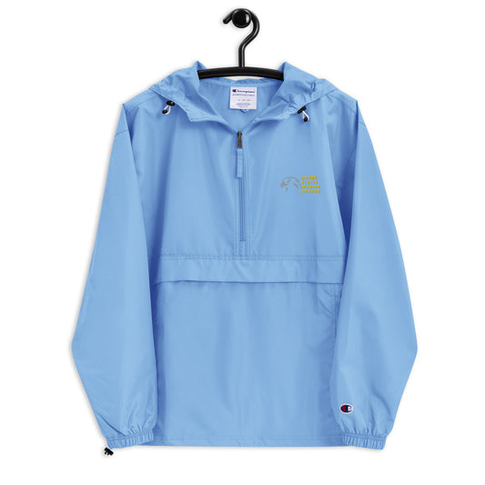 Champion Brand Embroidered Packable Jacket:  UN Rome
