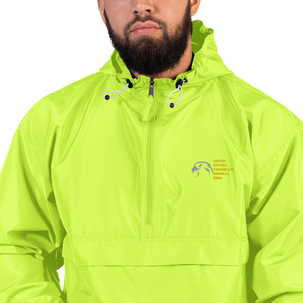 Champion Brand Embroidered Packable Jacket: Erbil