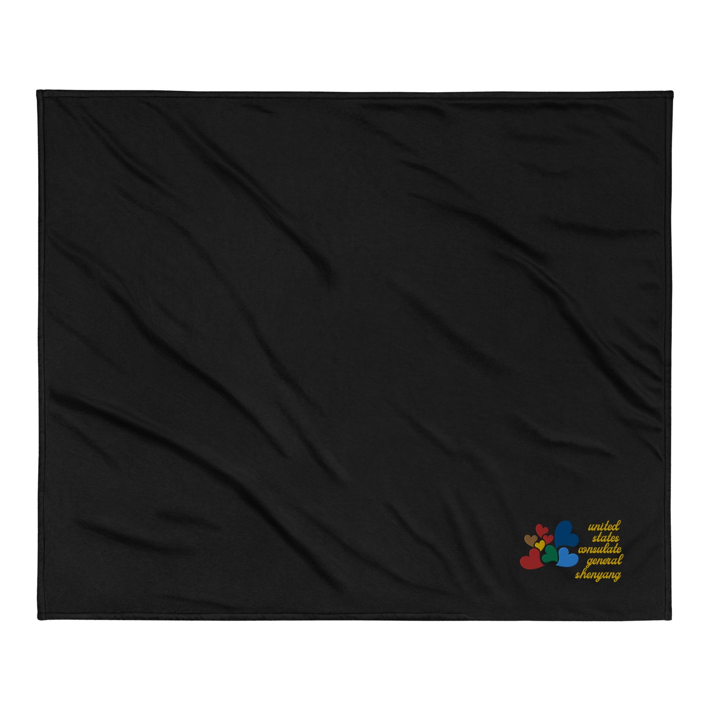 Premium Embroidered Sherpa Blanket: Shenyang