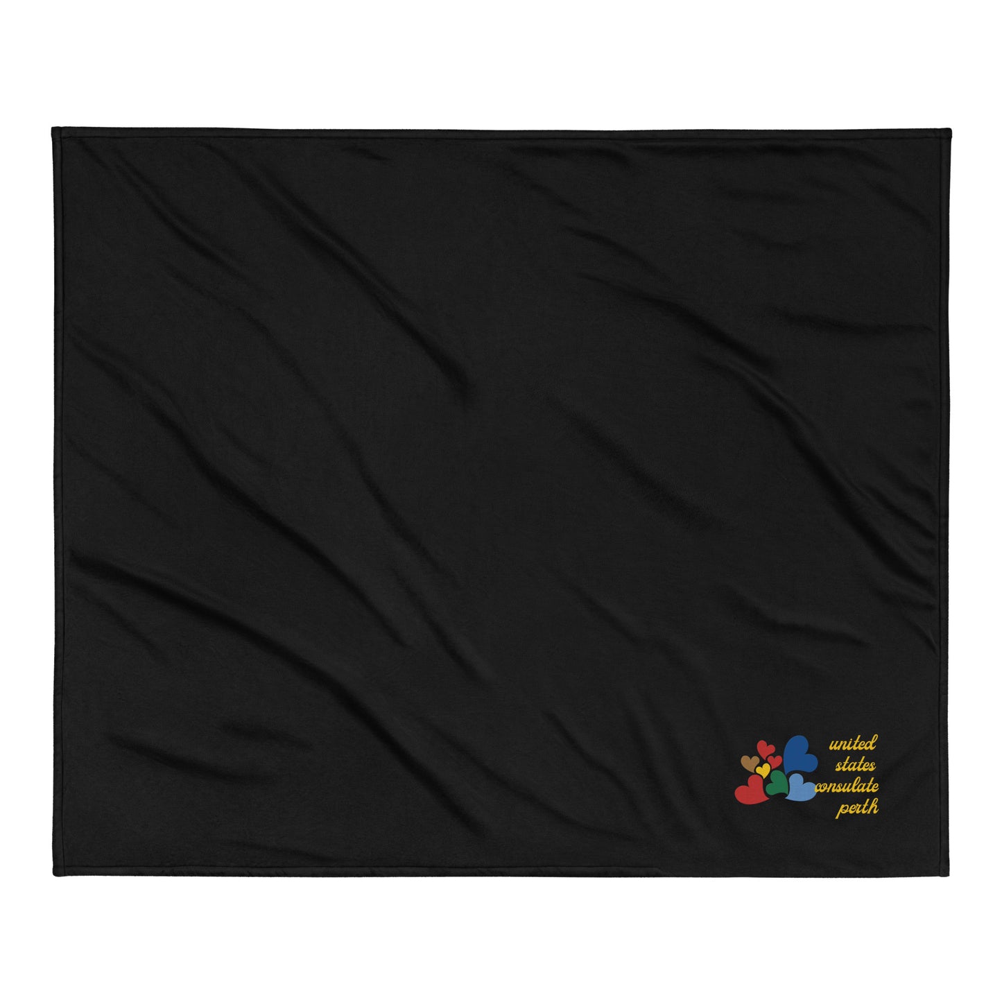 Premium Embroidered Sherpa Blanket: Perth