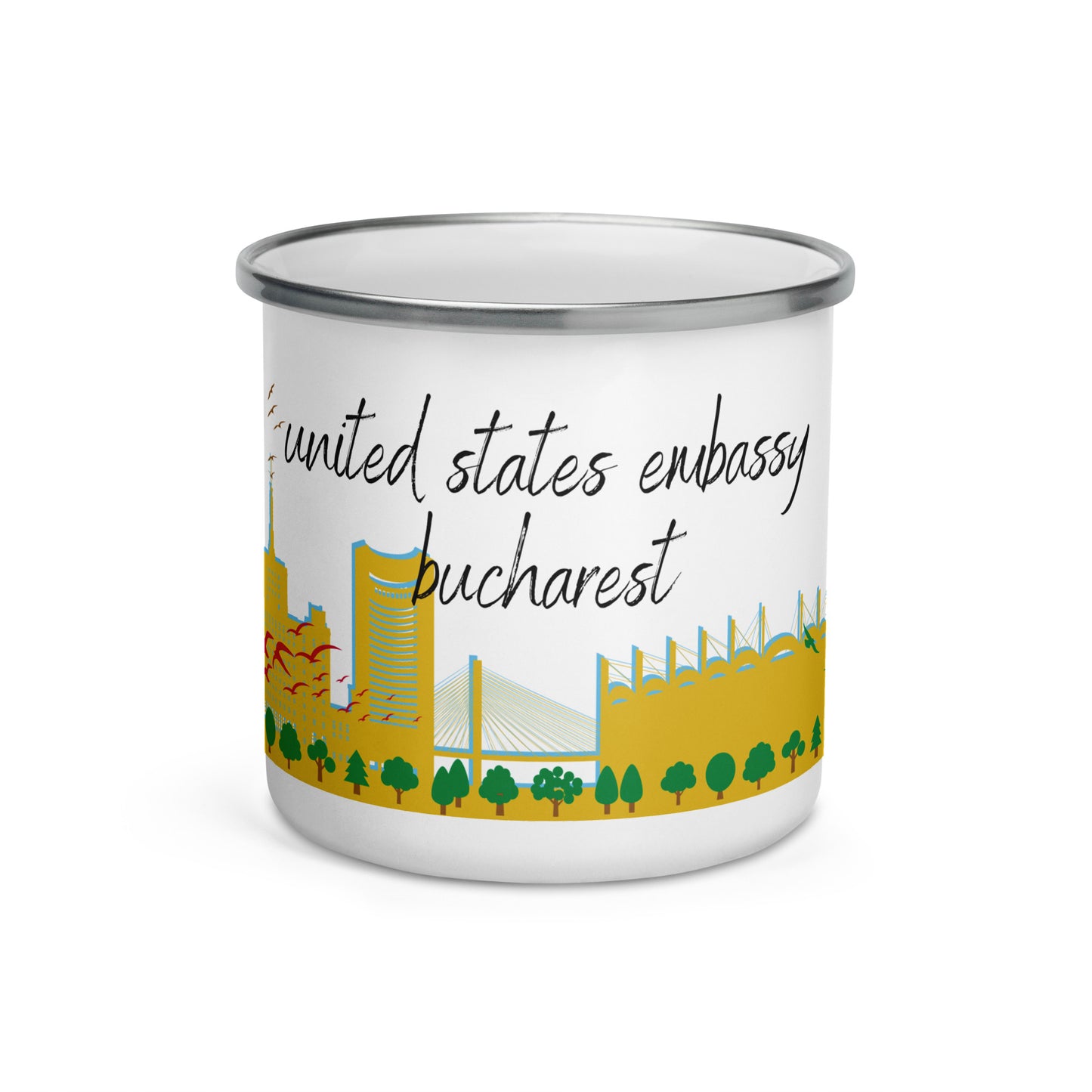 Enamel Mug: Bucharest