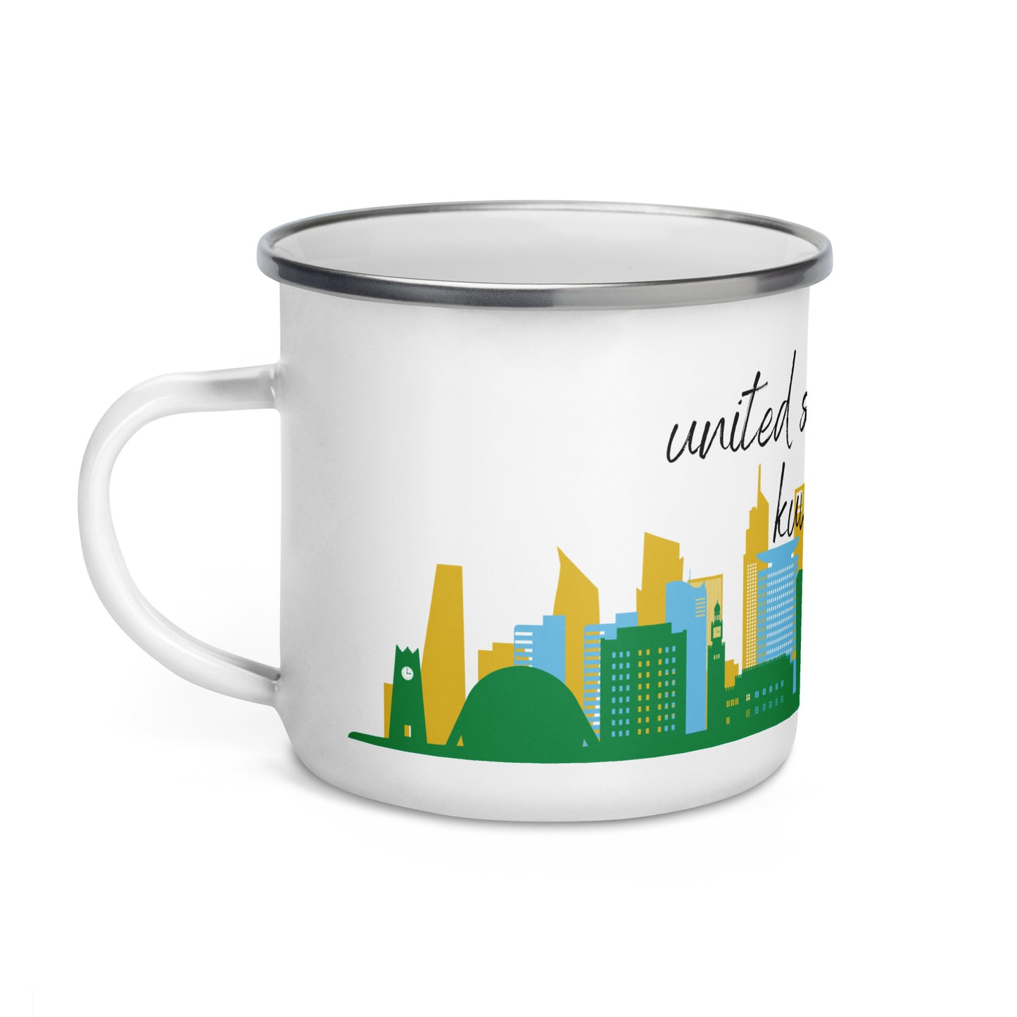 Enamel Mug: Kuwait City