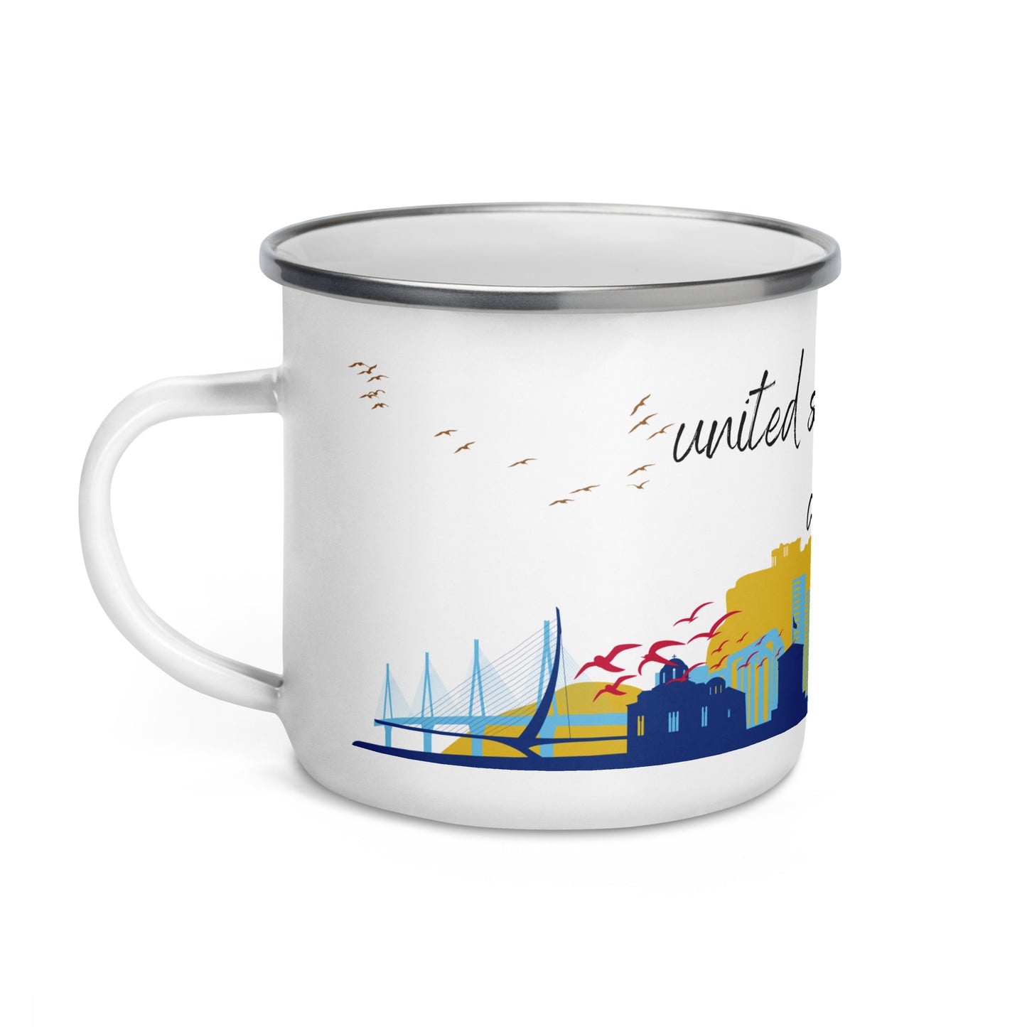 Enamel Mug: Athens