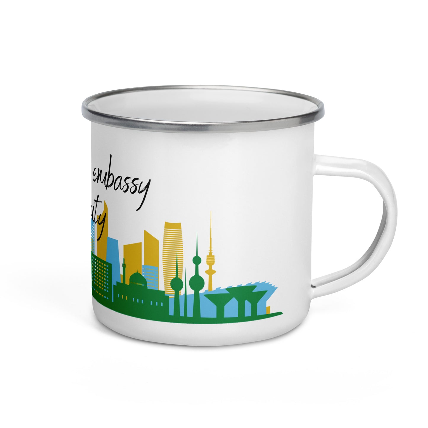 Enamel Mug: Kuwait City