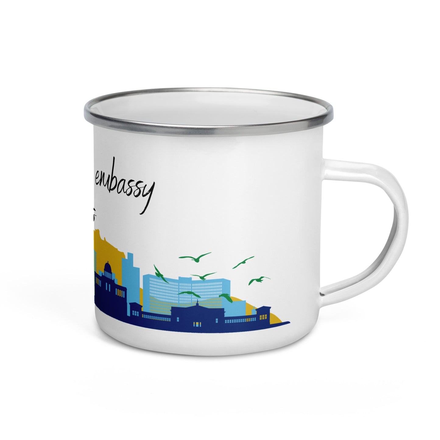 Enamel Mug: Athens