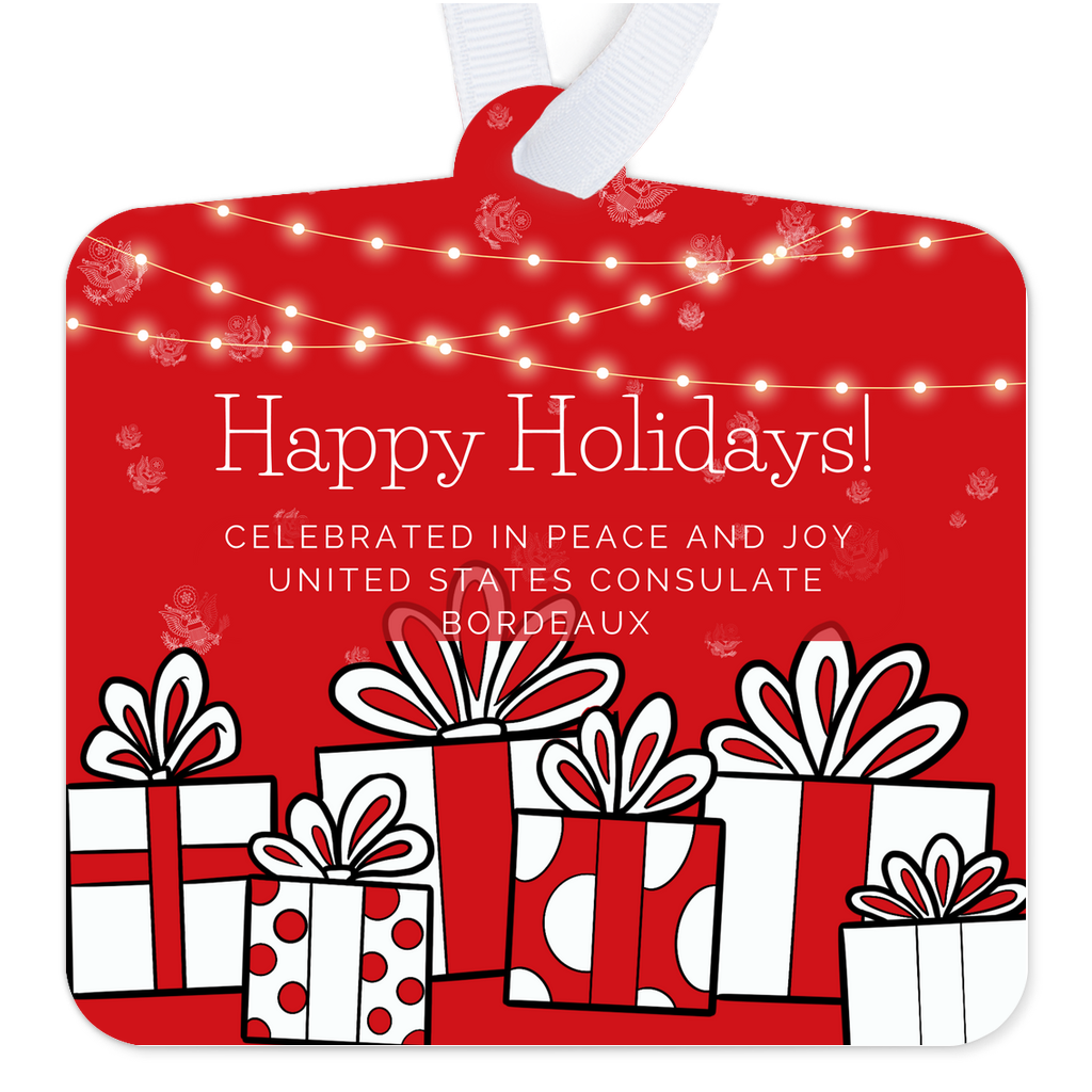 Keepsake Metal Ornament from Bordeaux