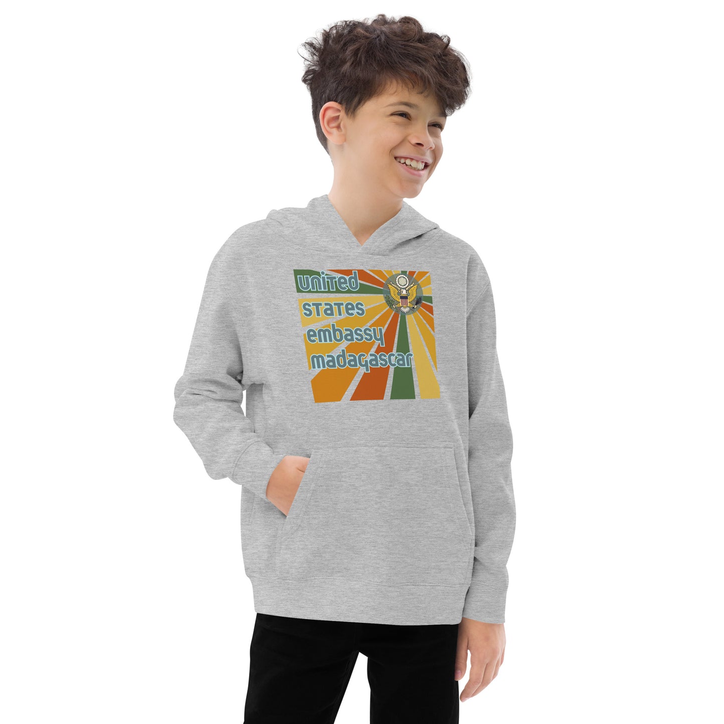Youth Hoodie, Sunburst: Madagascar and Comoros