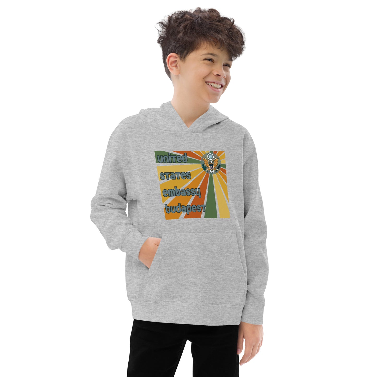 Youth Hoodie, Sunburst: Hungary