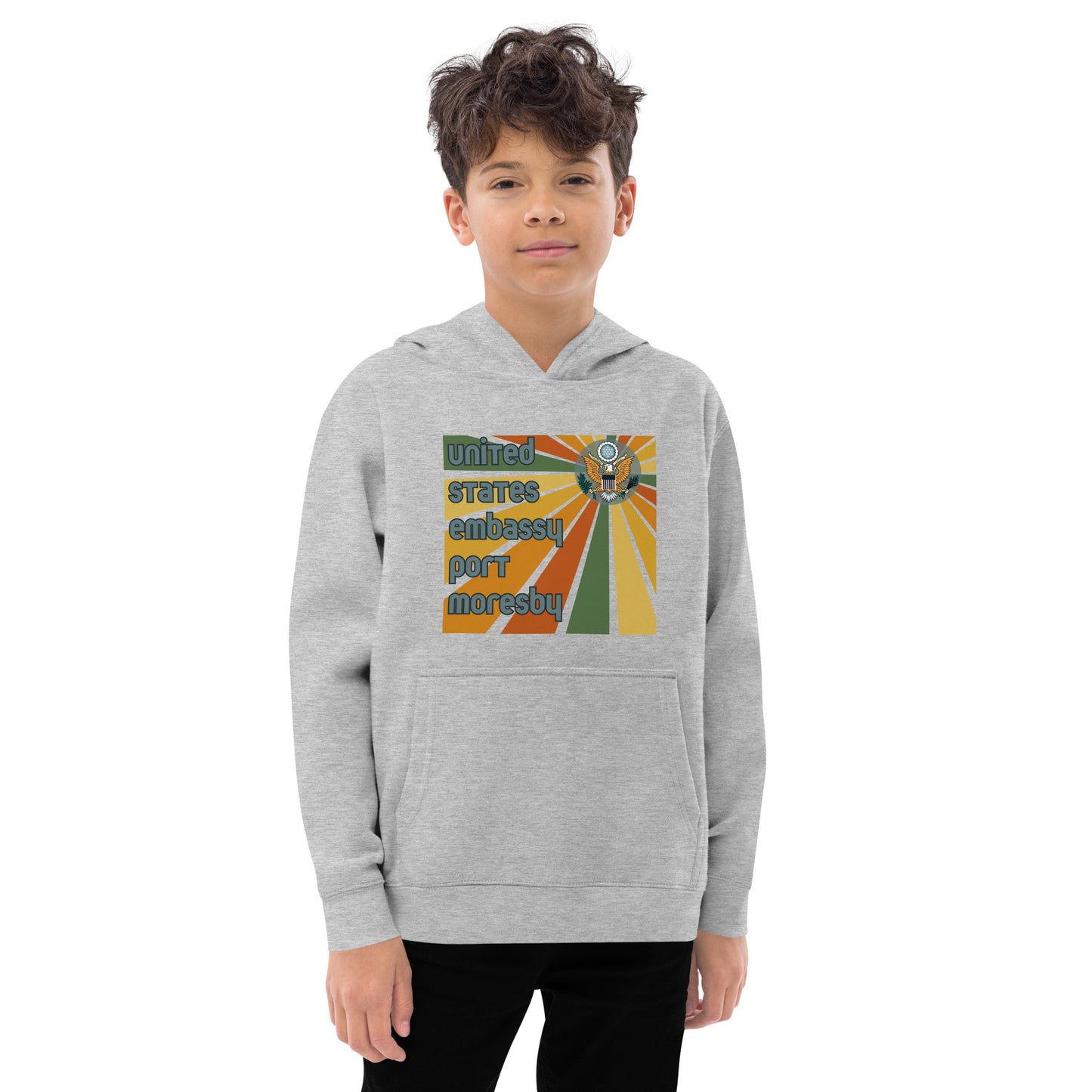 Youth Hoodie, Sunburst: Port Moresby