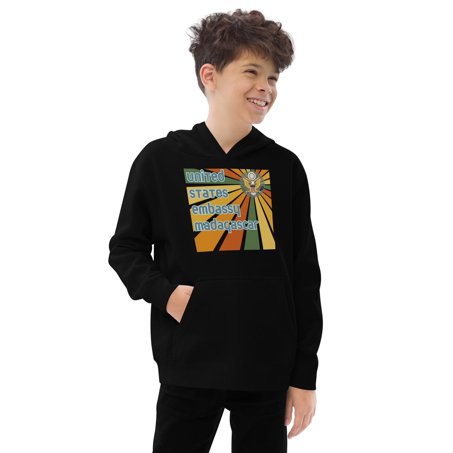 Youth Hoodie, Sunburst: Madagascar and Comoros