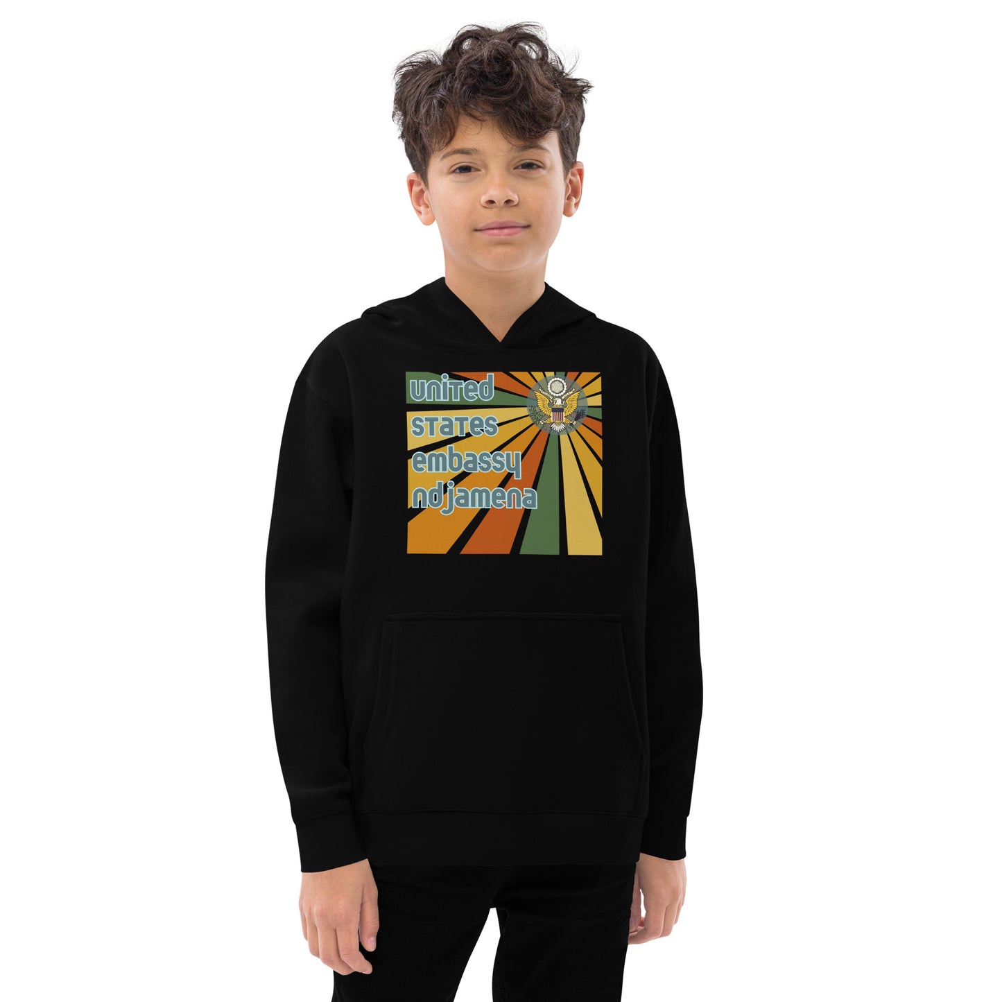 Youth Hoodie, Sunburst: Ndjamena