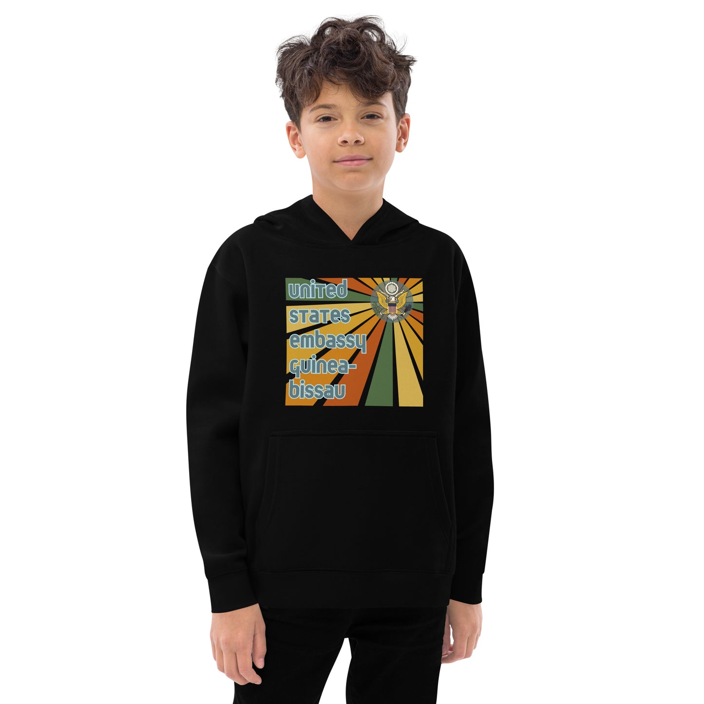 Youth Hoodie, Sunburst: Guinea-Bissau