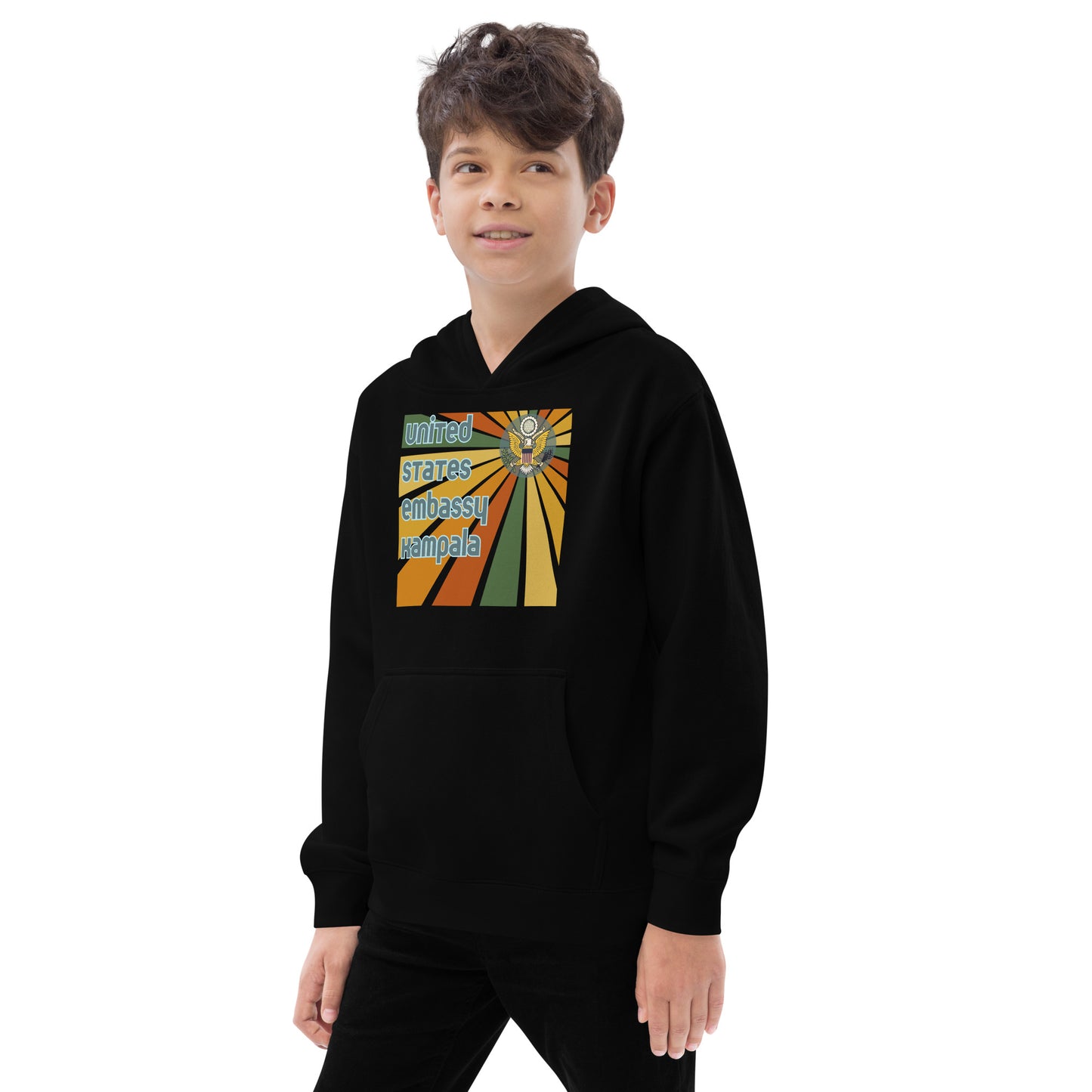 Youth Hoodie, Sunburst: Kampala