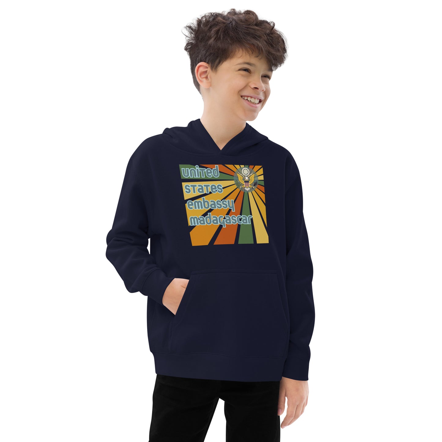 Youth Hoodie, Sunburst: Madagascar and Comoros