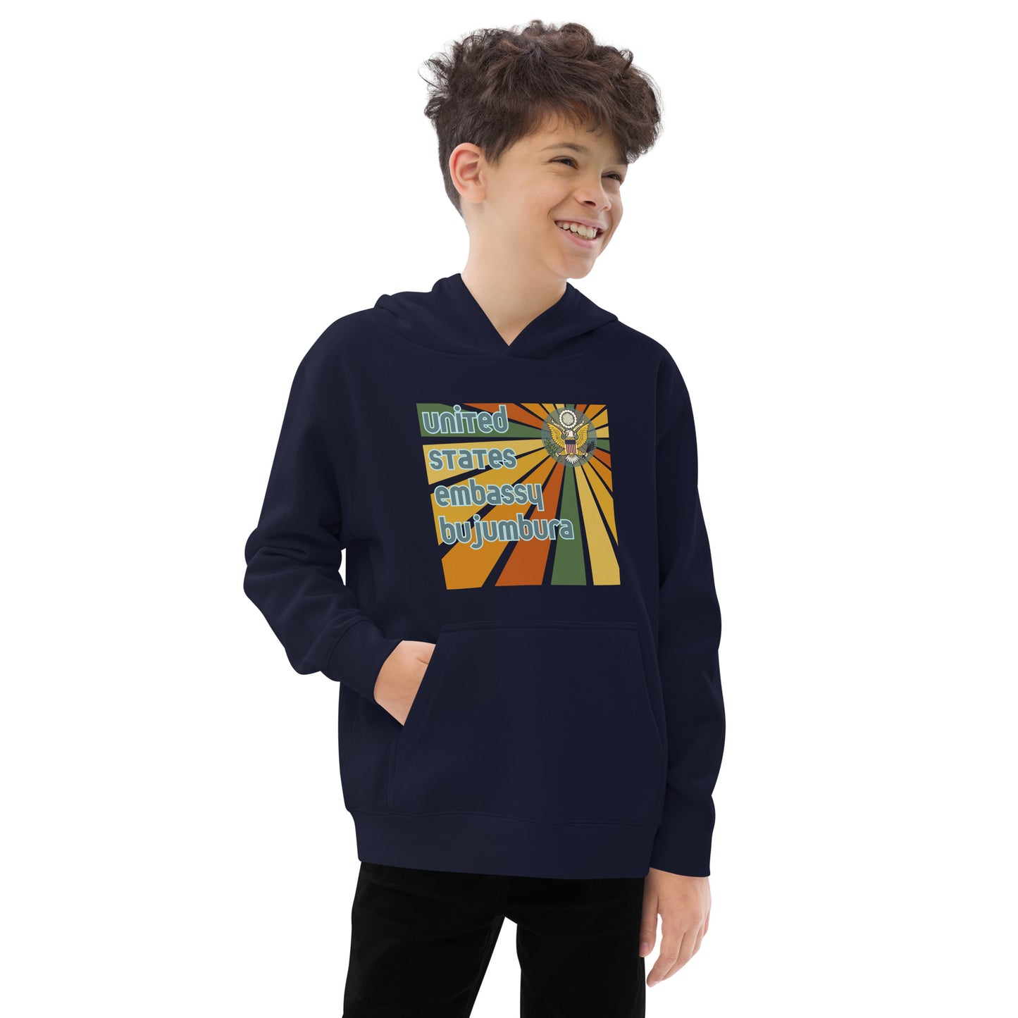 Youth Hoodie, Sunburst: Bujumbura