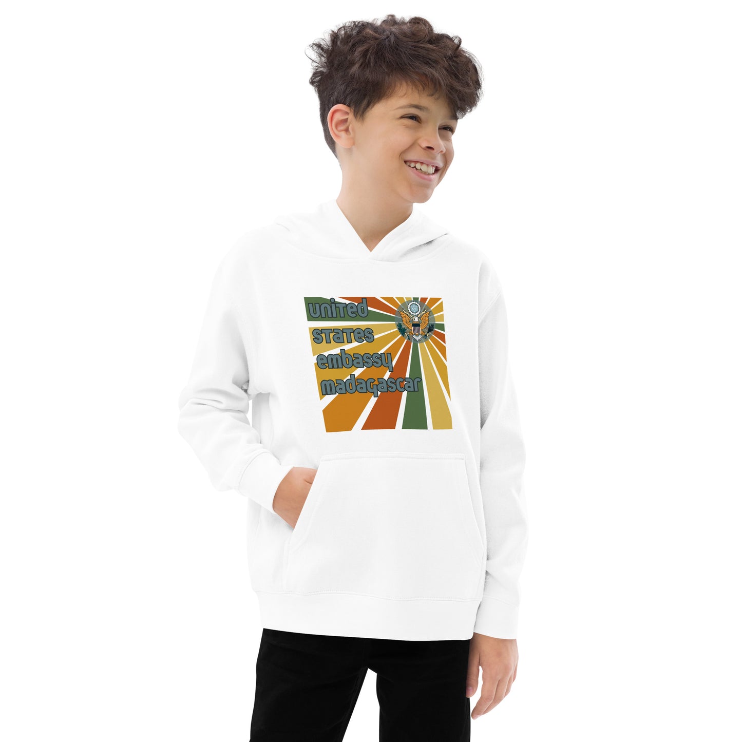 Youth Hoodie, Sunburst: Madagascar and Comoros
