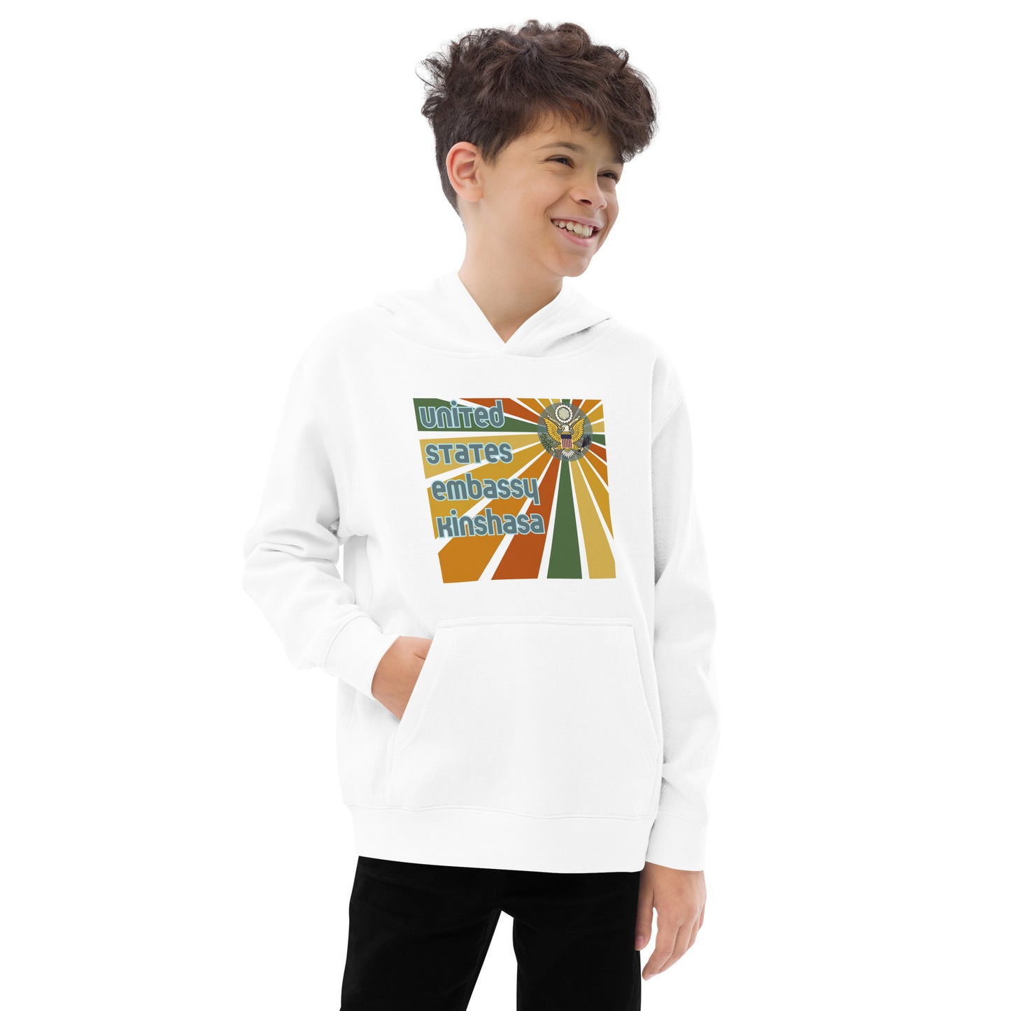 Youth Hoodie, Sunburst: Kinshasa