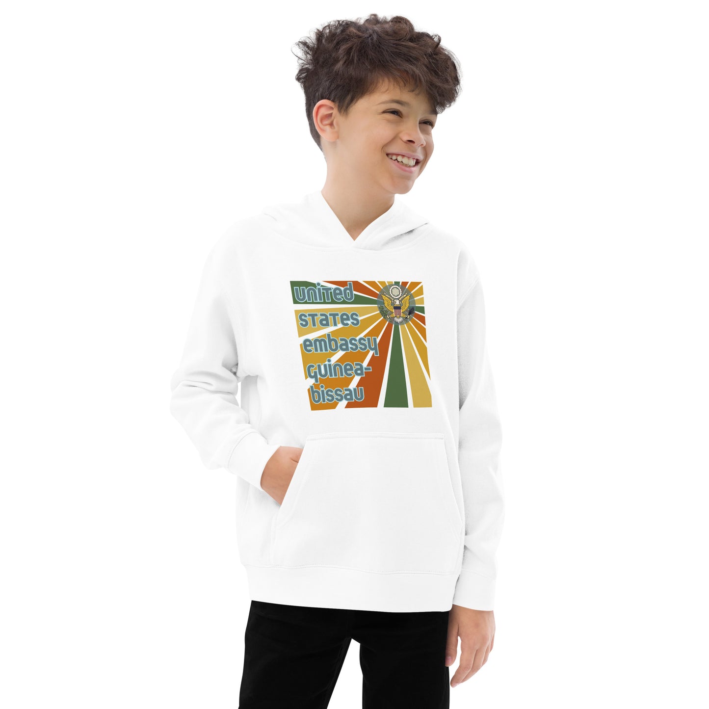 Youth Hoodie, Sunburst: Guinea-Bissau